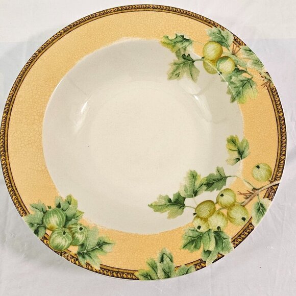 PTS International Interiors Newbury Stoneware Rimmed Soup Salad Bowls – Set of 2 - Picture 13 of 16